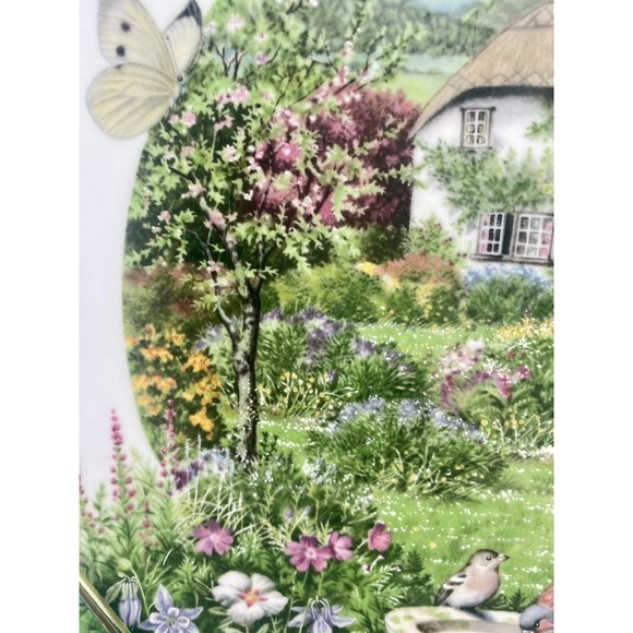 Franklin porcelain plate by Peter Banett, made in England, blue 9 1/4", Limited - Picture 9 of 17